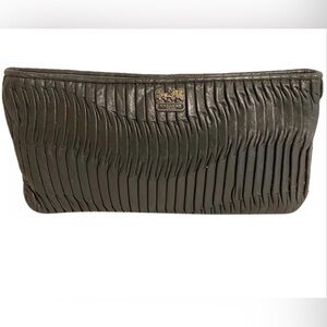 Coach vintage gray clutch bag
